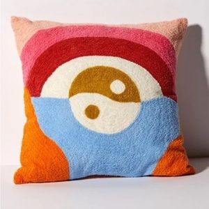 Urban Outfitters Rainbow Yin Yang Throw Pillow